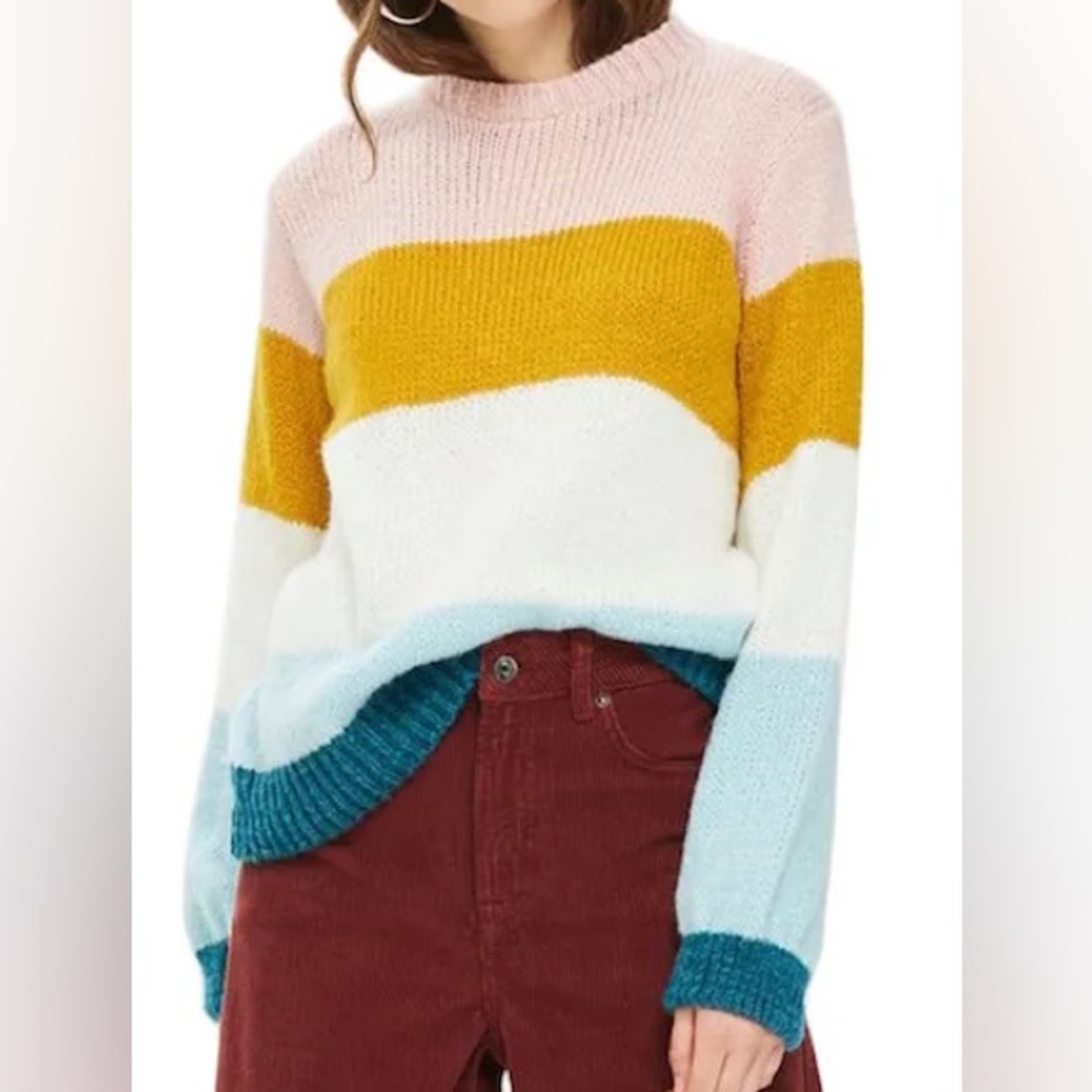 Topshop Multicolor Striped Sweater